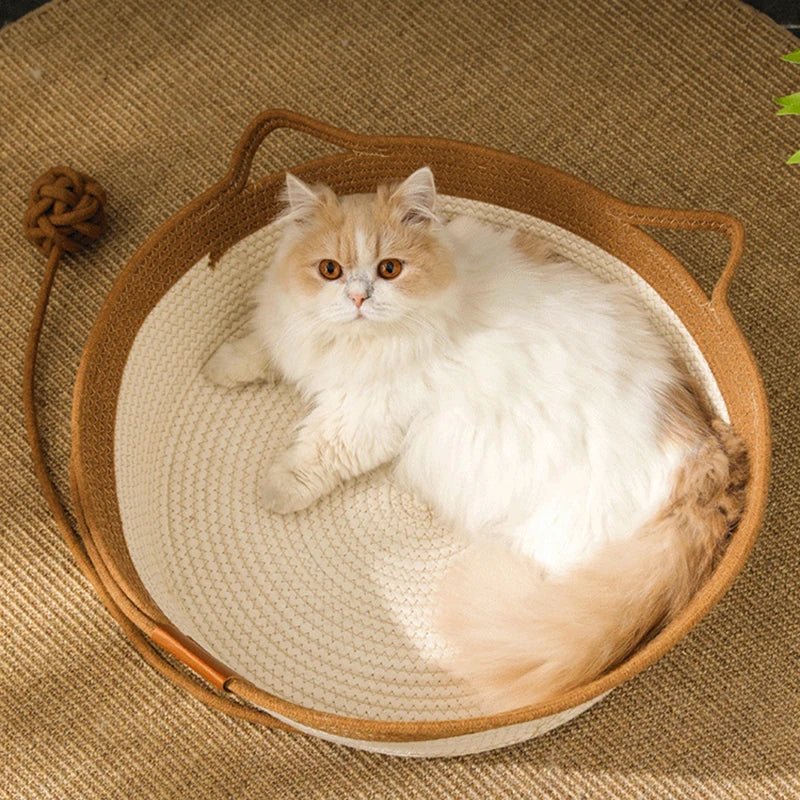 LE BOL ZEN — Panier en coton tissé pour chats